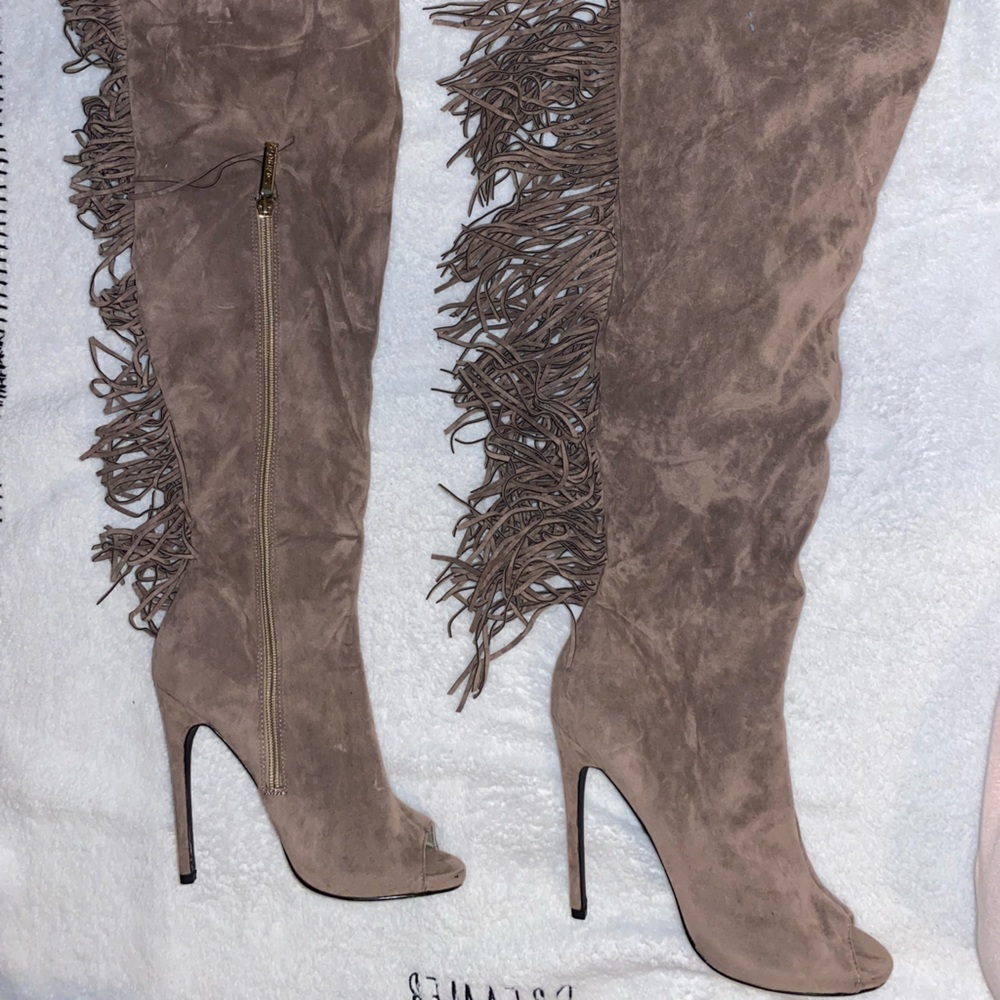 OVER THE KNEE BOOTS OPEN TOE